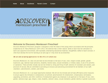 Tablet Screenshot of discoverymontessorisacramento.com